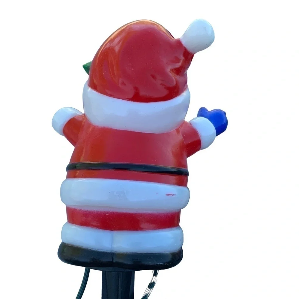 Santa Christmas Lights on Stakes